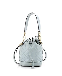 Pre-Owned Fendi Mini Mon Tresor Bucket Bag Zucca Embossed Leather