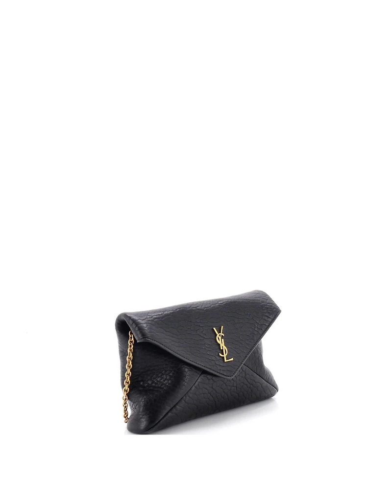 Pre-Owned Saint Laurent Small Cassandra Pouch on Chain Leather