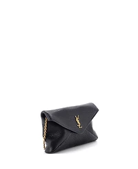 Pre-Owned Saint Laurent Small Cassandra Pouch on Chain Leather