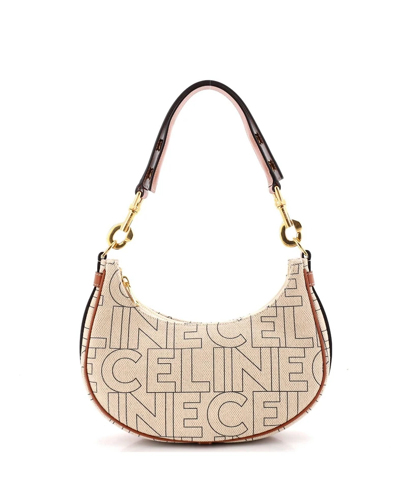 Pre-Owned Celine Medium Ava Bag Logo All Over Textile