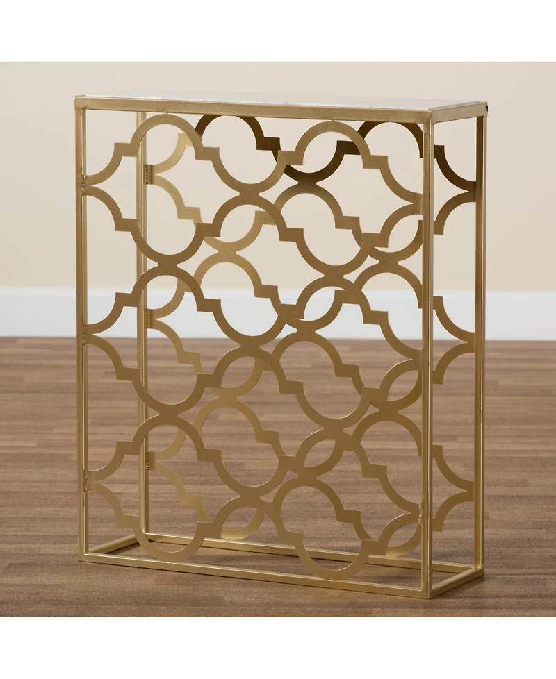 Baxton Studio Calanthe 29.10" Metal Modern and Contemporary Console Table