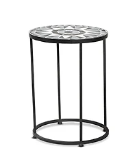 Baxton Studio Kaden 19.1" Metal Modern and Contemporary Side Table