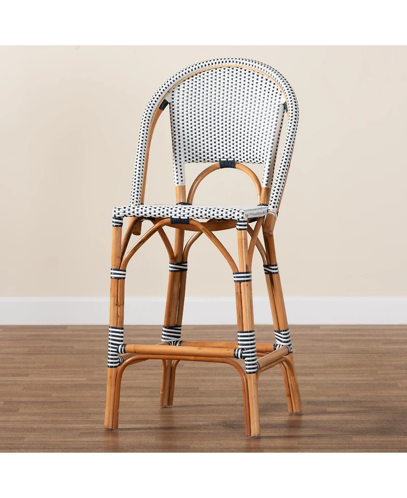 bali & pari Genica 44.9" Rattan Classic French Bar Stool