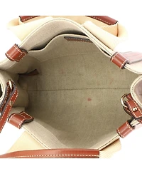 Pre-Owned Chloe Small Woody Convertible Tote Canvas with Leather