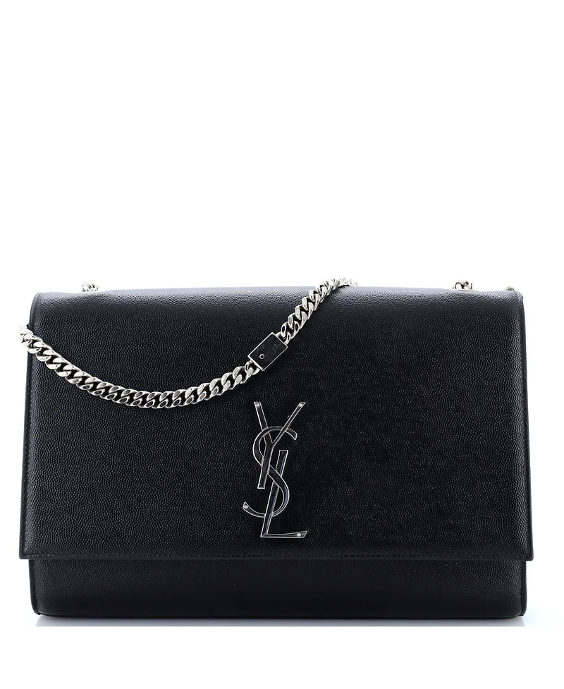 Pre-Owned Saint Laurent Large Classic Monogram Crossbody Bag Grainy Leather