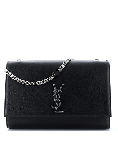 Pre-Owned Saint Laurent Large Classic Monogram Crossbody Bag Grainy Leather