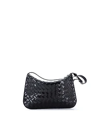 Pre-Owned Bottega Veneta Cradle Fold Over Shoulder Bag Intrecciato Leather