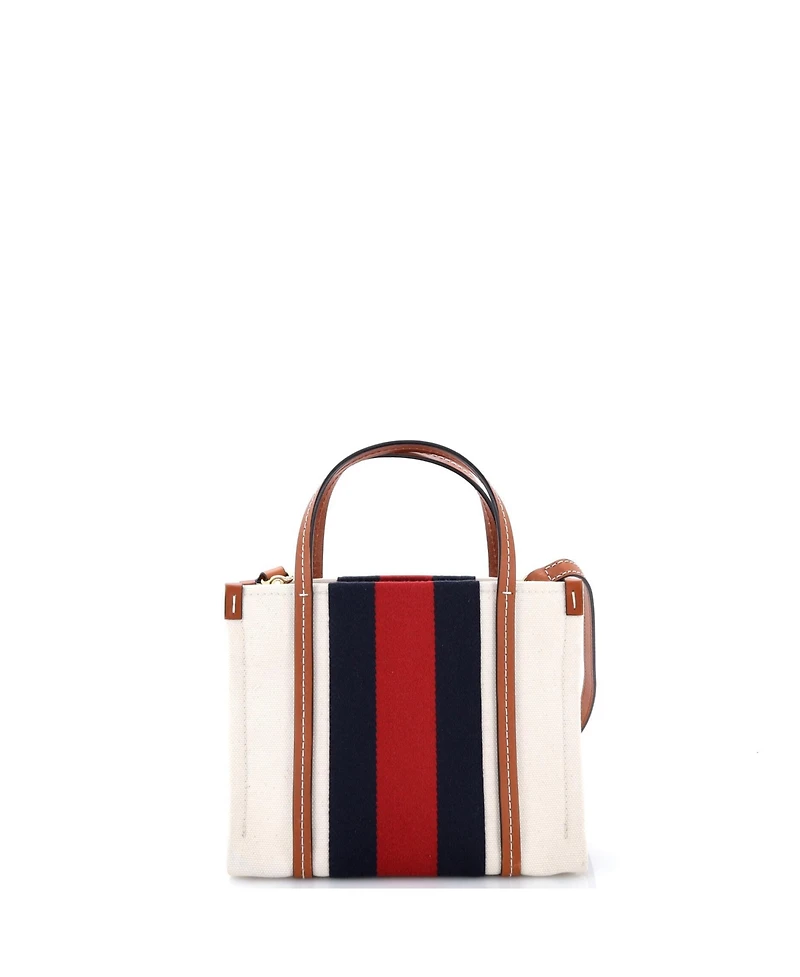 Pre-Owned Gucci Mini Interlocking G Web Tote Canvas