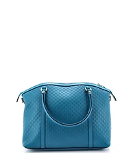 Pre-Owned Gucci Medium Britt Convertible Dome Satchel Microguccissima Leather