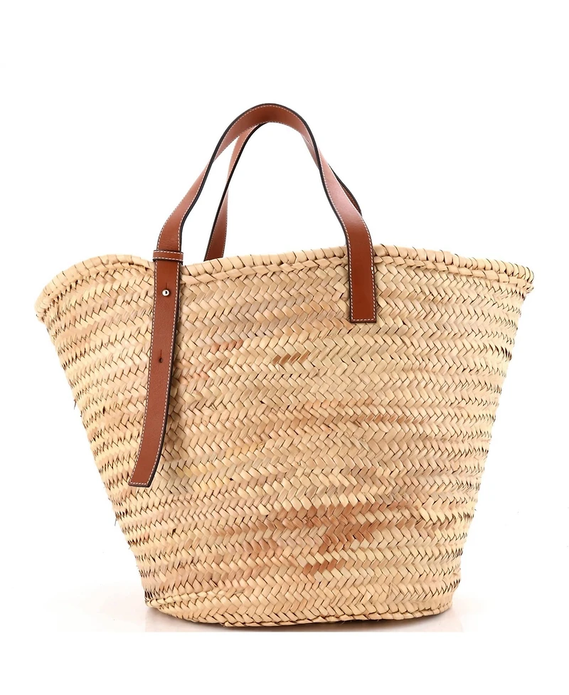 Pre-Owned Loewe Large Basket Tote Raffia