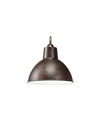 Kichler Missoula 13 1/2" Wide Hammered Bronze Dome Pendant Light