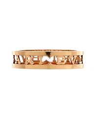 Pre-Owned Bvlgari B.Zero1 Logo Openwork Ring