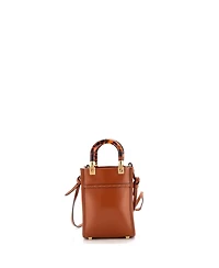 Pre-Owned Fendi Mini Sunshine Shopper Tote Leather