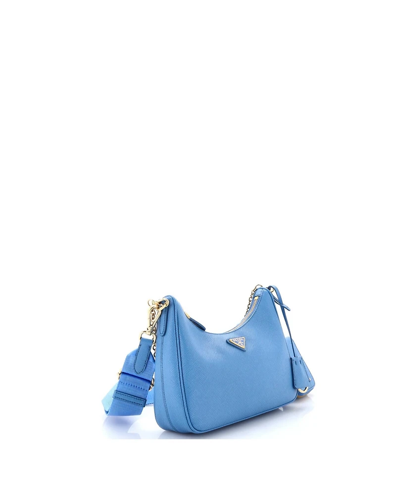 Pre-Owned Prada Small Re-Edition 2005 Shoulder Bag Saffiano Leather