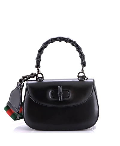 Pre-Owned Gucci Small Bamboo 1947 Top Handle Bag Leather