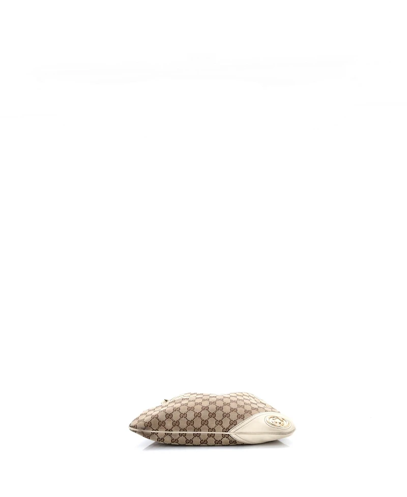 Pre-Owned Gucci Medium New Britt Hobo Gg Canvas