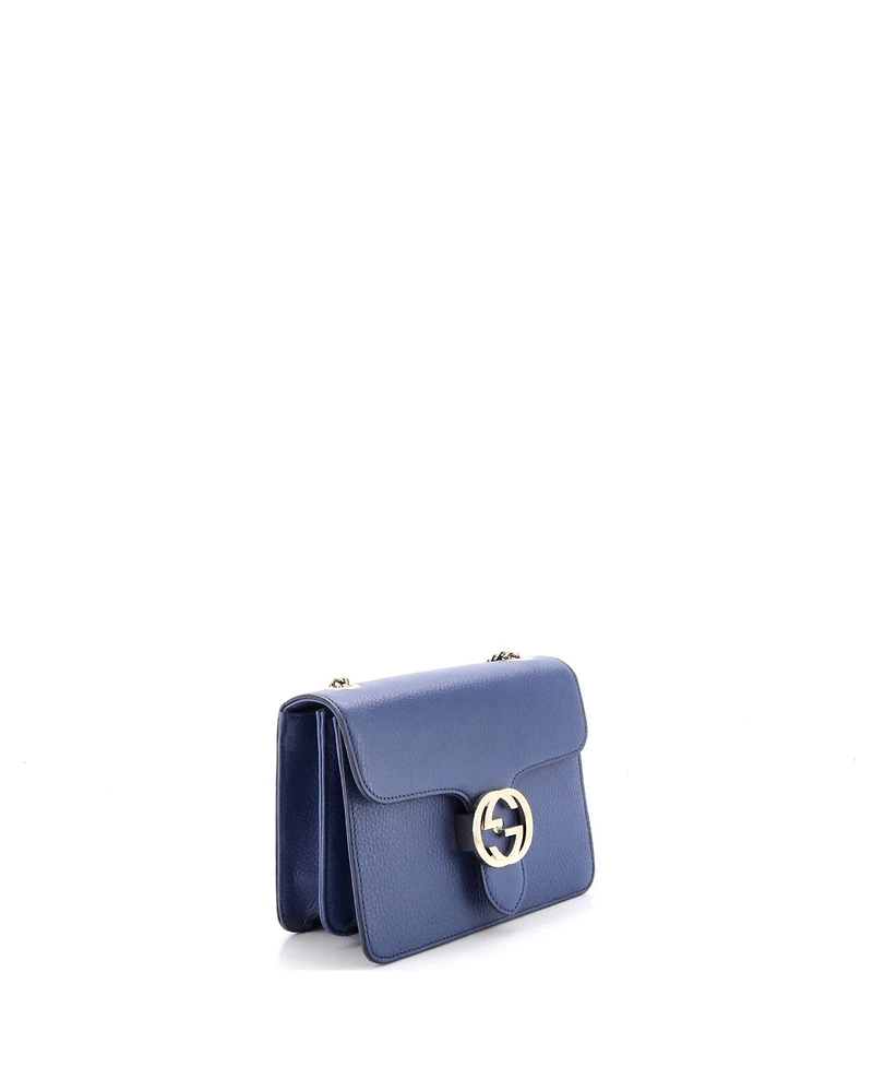 Pre-Owned Gucci Small Interlocking Shoulder Bag Leather