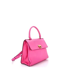 Pre-Owned Salvatore Ferragamo Small Trifolio Top Handle Bag Leather