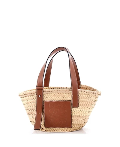 Pre-Owned Loewe Small Basket Tote Raffia