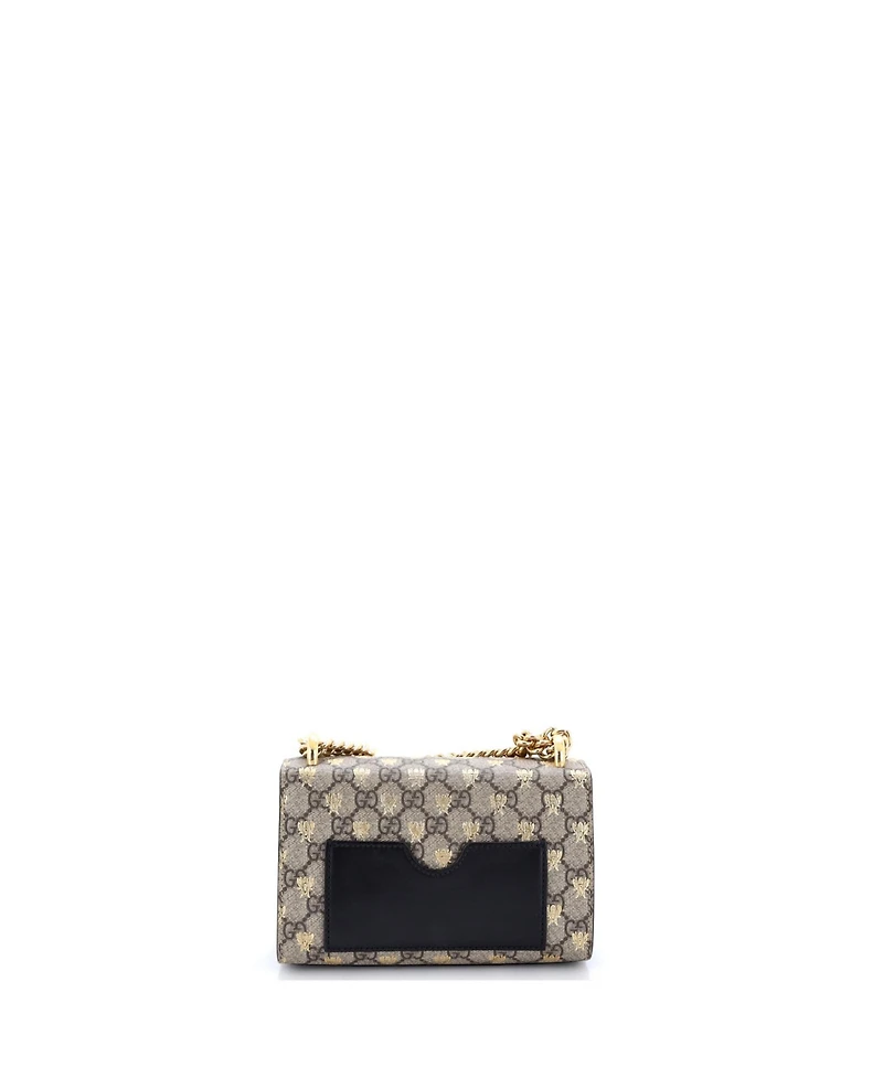Pre-Owned Gucci Small Padlock Shoulder Bag Printed Gg Coated Canvas