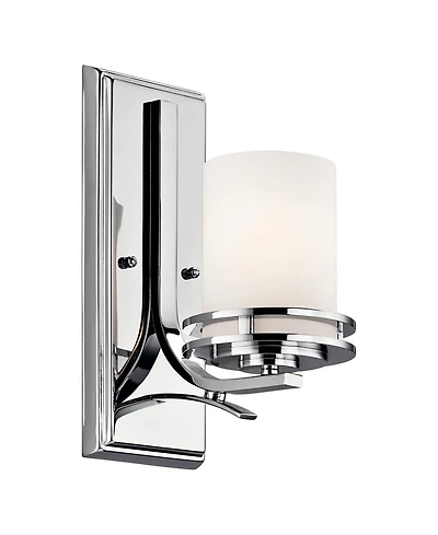Kichler Hendrik 12" High Satin Opal Glass Wall Sconce