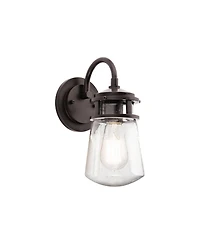 Kichler Lyndon 11 1/4" High Seedy Glass Outdoor Wall Light