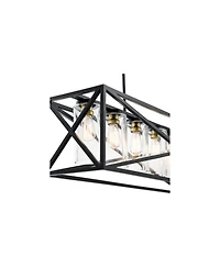 Kichler Moorgate 48" Black Rectangular Kitchen Island Light Pendant