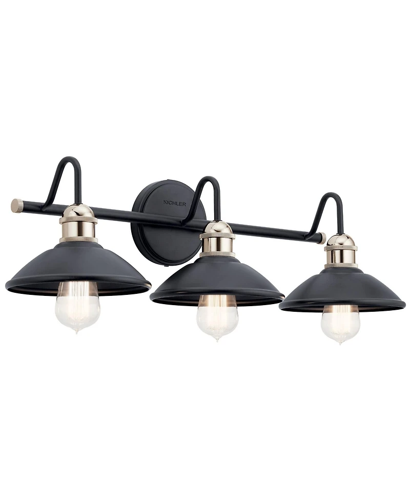 Kichler Clyde 26 1/4" Wide Olde Bronze 3-Light Bath Light