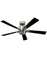 52" Kichler Lucian Polished Nickel Led Ceiling Fan with Wall Control