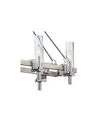 Kichler Telan 36" White Washed Wood Kitchen Island Light Chandelier