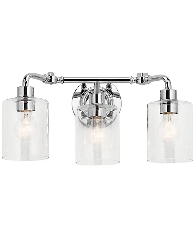 Kichler Gunnison 24" Wide Chrome 3-Light Bath Light