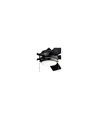 52" Kichler Starkk Satin Black Modern Pull Chain Led Ceiling Fan