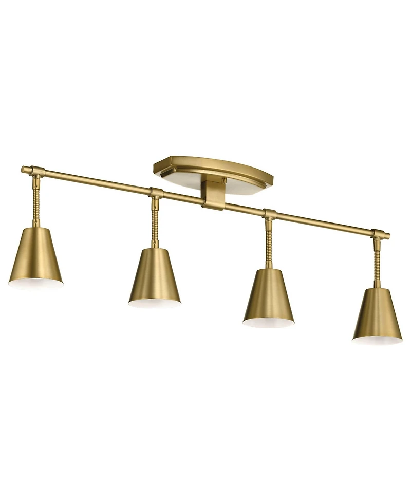 Kichler Sylvia 4-Light Brushed Natural Brass Track Fixture