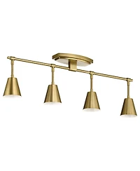 Kichler Sylvia 4-Light Brushed Natural Brass Track Fixture