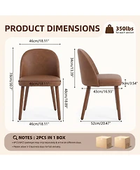 Wooden Dining Chairs Set of 6, Modern Fabric Dining Chairs, Upholstered Chairs with Wood Legs, Curved Thick Backrest for Kitchen Dining Room