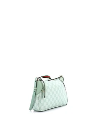 Pre-Owned Gucci Small Emblem Shoulder Bag Gg Coated Canvas with Leather