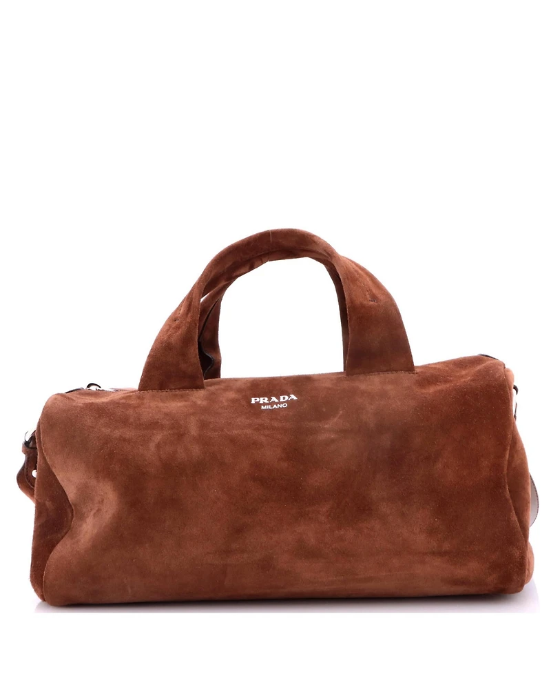 Pre-Owned Prada Small Duffle Bag Suede