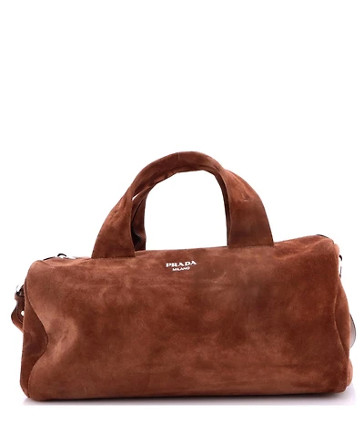 Pre-Owned Prada Small Duffle Bag Suede