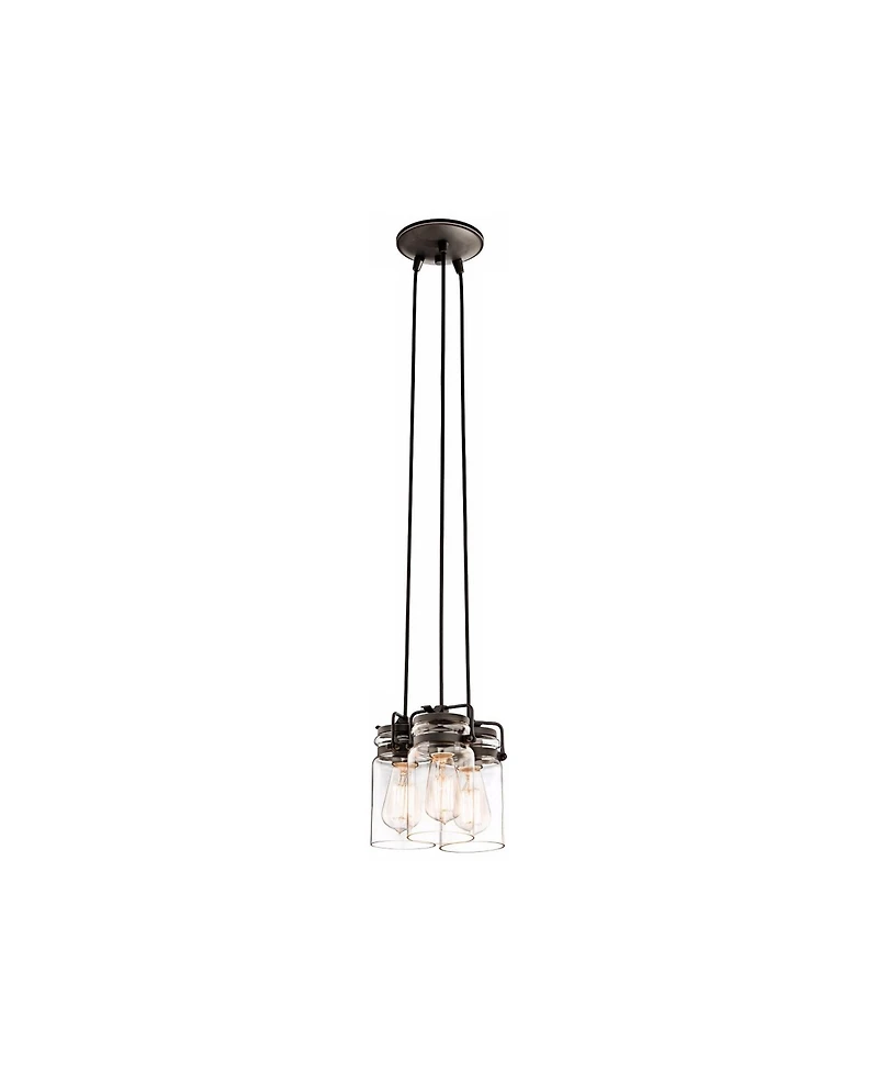 Kichler Brinley 8 1/2" Wide Olde Bronze 3-Light Mini Pendant