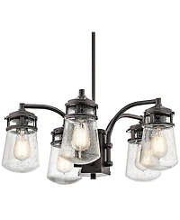 Kichler Lyndon 24" Wide Architectural Bronze Outdoor Chandelier