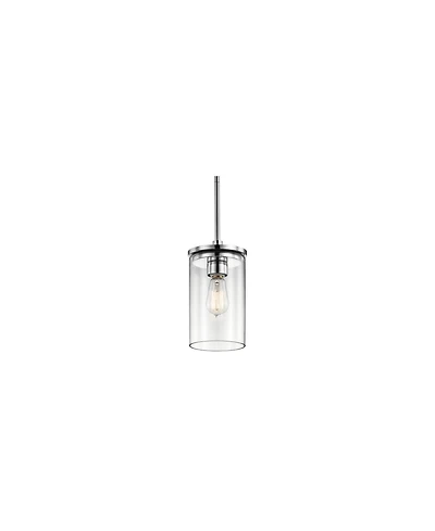 Kichler Crosby 6" Wide Dual-Chrome 1-Light Mini Pendant
