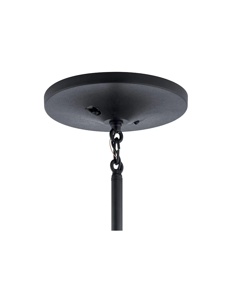 Kichler Hampshire 16" Wide Climates Black Modern Outdoor Ceiling Light