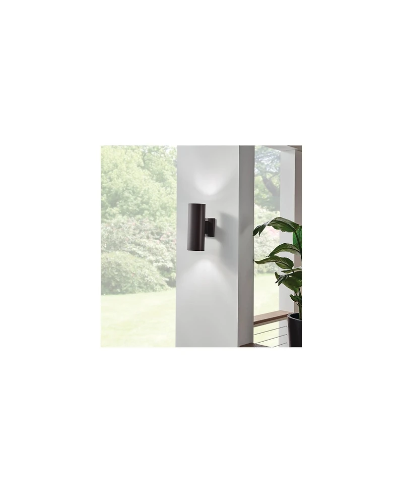Kichler Cylinder 12" High Architectural Bronze Outdoor Wall Light