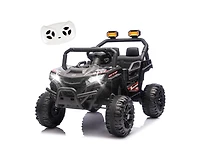 Yobtop 12V 2WD Ride-On Utv with 2.4G Parental Remote Control, 4-Wheel Suspension & Anti-Collision Bar, Ages 3-5