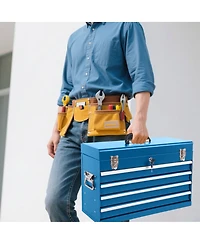 Streamdale Furniture 21-Inch Heavy Duty 4-Drawer Portable Metal Tool Box with Ball Bearing Slides