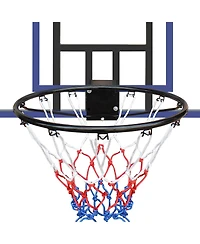 Zeny Wall-mounted basketball hoop, shatterproof back, folding hoop, durable hoop and all-weather mesh for indoor and outdoor use