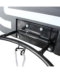 Zeny Wall-mounted basketball hoop, shatterproof back, folding hoop, durable hoop and all-weather mesh for indoor and outdoor use