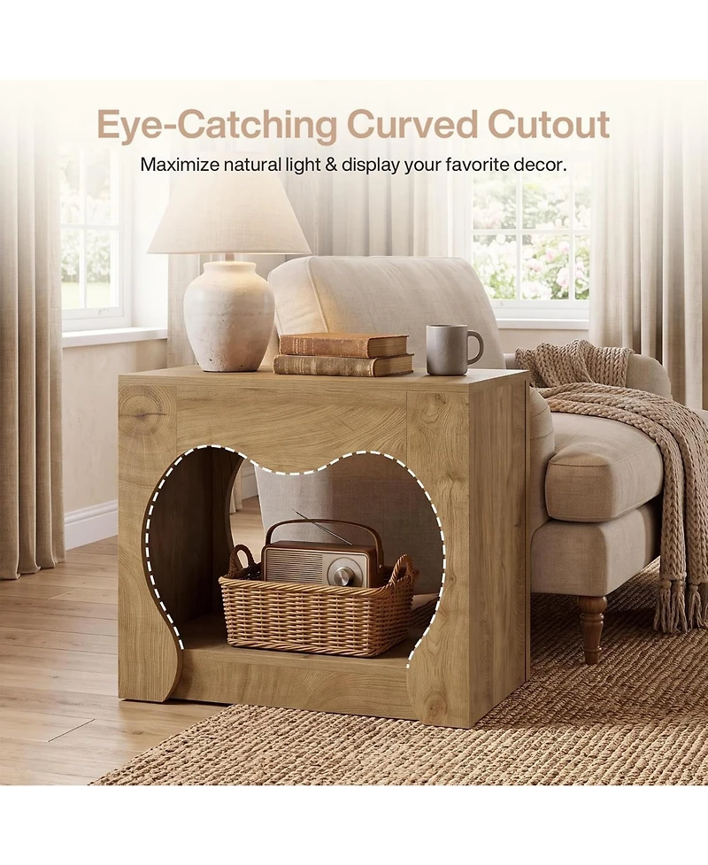 Tribesigns End Table, Modern Side Table