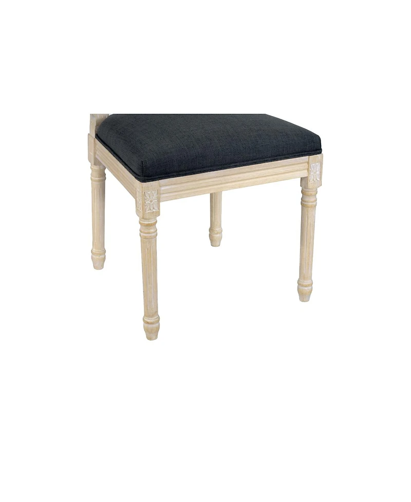 Streamdale Furniture French Country Upholstered Dining Chairs, Set of 2