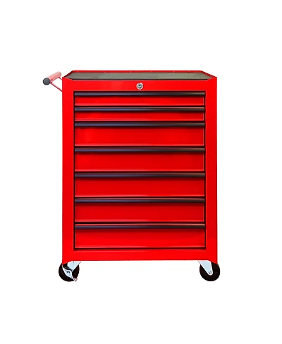 Streamdale Furniture Rolling 7-Drawer Metal Tool Chest and Cabinet with Ball Bearing Slides